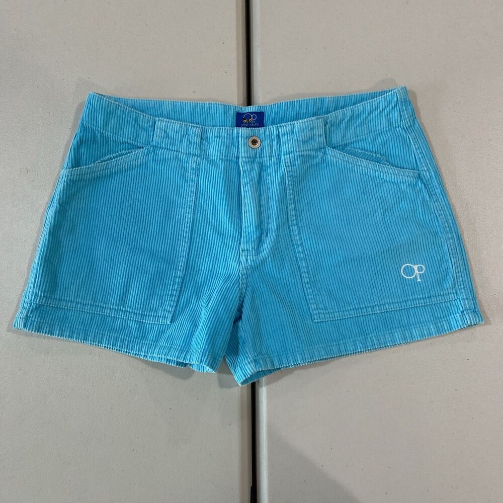 Vintage Ocean Pacific Women’s Corduroy Shorts in baby Blue 30x3